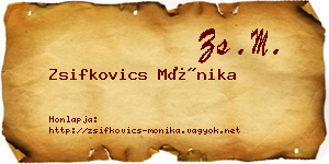 Zsifkovics Mónika névjegykártya